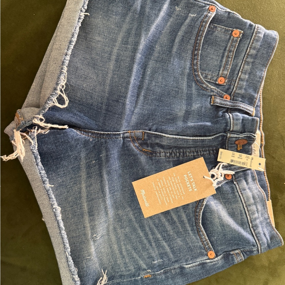 Madewell High-Rise Denim Shorts New